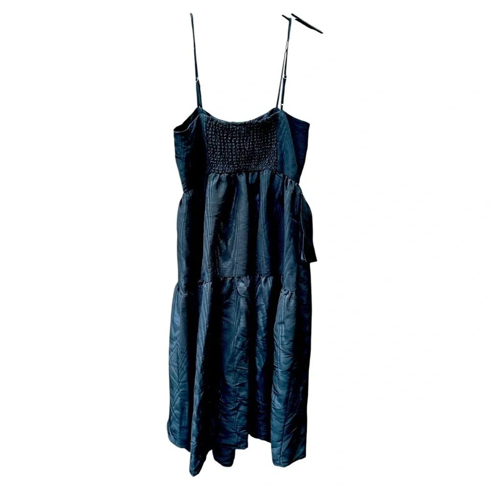 NWOT KATE SPADE NY x TARGET Tiered Ruffle Midi Tank Dress Black